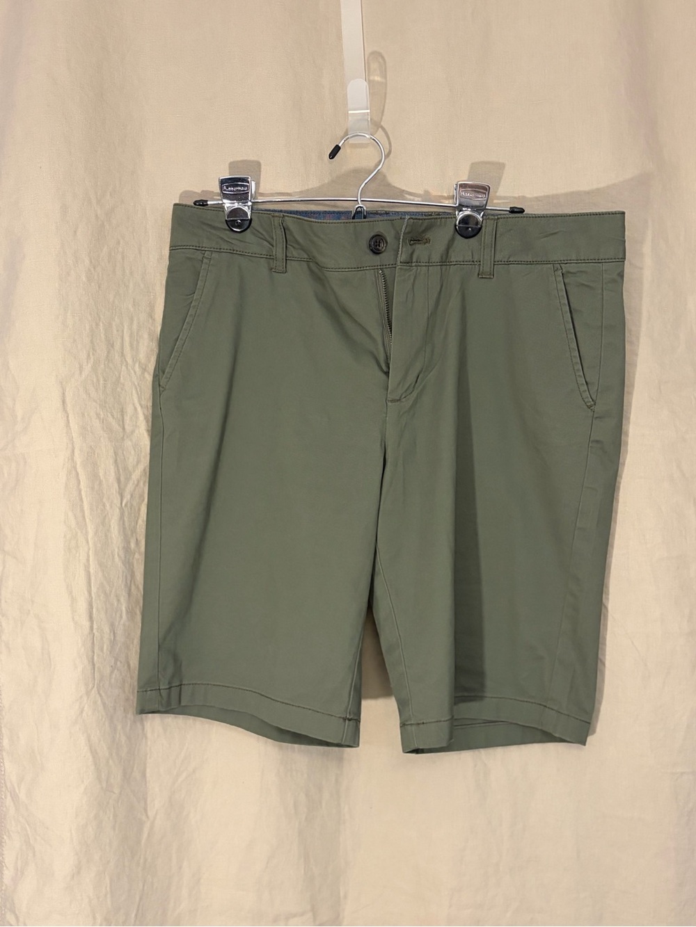 G.H. Bass & Co. Olive Green Chino Bermuda Shorts